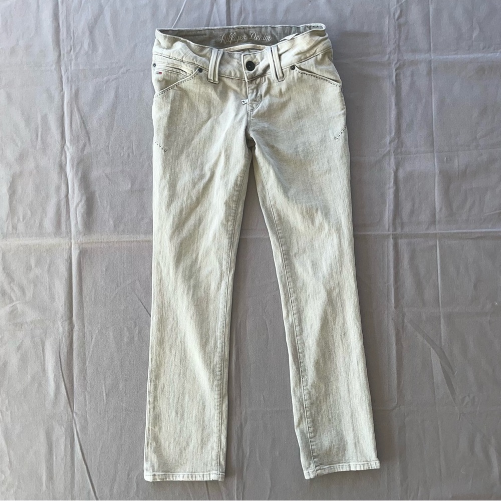 Vintage  Y2K Tommy Hilfiger Bootcut Light Denim Jeans Size 29x30 Thick Stitch